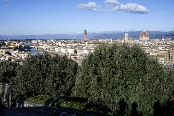 Floransa, Toskana Bölgesi, İtalya 'nın Eski Şehir Panoraması