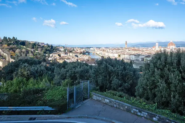 Floransa, Toskana Bölgesi, İtalya 'nın Eski Şehir Panoraması