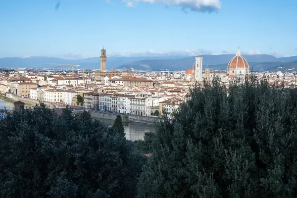 Floransa, Toskana Bölgesi, İtalya 'nın Eski Şehir Panoraması