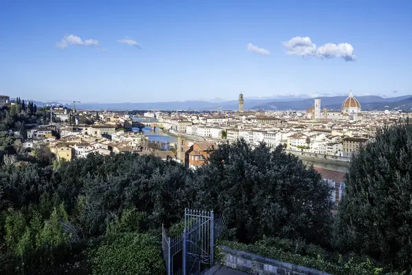 Floransa, Toskana Bölgesi, İtalya 'nın Eski Şehir Panoraması