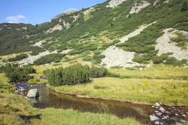 Bulgaristan 'ın Banderitsa Bölgesi yakınlarındaki Pirin Dağı' nın Şaşırtıcı Manzarası