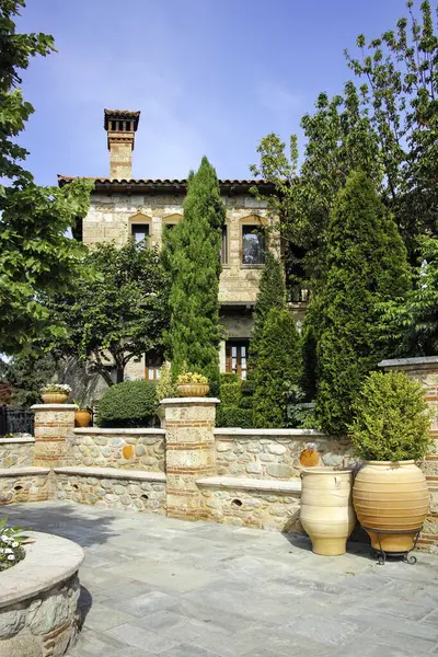 Meteora Manastırları, Teselya, Yunanistan 'ın Bahar Panoramik Manastırı
