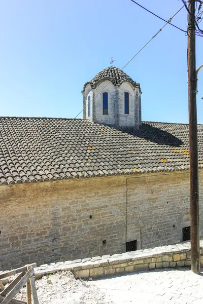 Afytos, Kassandra, Chalkidiki, Orta Makedonya ve Yunanistan 'ın Tarihi Kenti Panorama