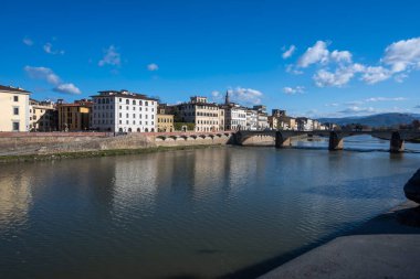 Floransa, Toskana Bölgesi, İtalya 'nın Eski Şehir Panoraması