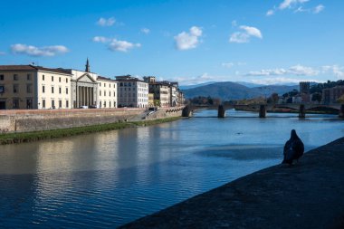 Floransa, Toskana Bölgesi, İtalya 'nın Eski Şehir Panoraması