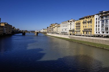Floransa, Toskana Bölgesi, İtalya 'nın Eski Şehir Panoraması