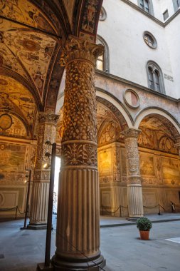 Floransa, Toskana Bölgesi, İtalya 'nın Eski Şehir Panoraması