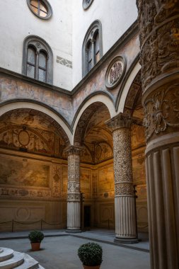 Floransa, Toskana Bölgesi, İtalya 'nın Eski Şehir Panoraması