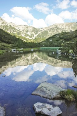 Bulgaristan 'ın Banderitsa Bölgesi yakınlarındaki Pirin Dağı' nın Şaşırtıcı Manzarası