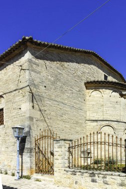 Afytos, Kassandra, Chalkidiki, Orta Makedonya ve Yunanistan 'ın Tarihi Kenti Panorama