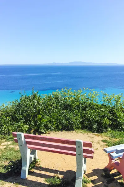 Afytos, Kassandra, Chalkidiki, Orta Makedonya ve Yunanistan 'ın Tarihi Kenti Panorama