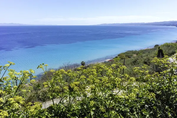Afytos, Kassandra, Chalkidiki, Orta Makedonya ve Yunanistan 'ın Tarihi Kenti Panorama