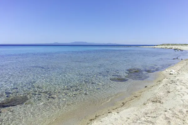 Afytos, Kassandra, Chalkidiki, Orta Makedonya ve Yunanistan 'ın Tarihi Kenti Panorama