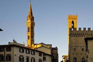 Floransa, Toskana Bölgesi, İtalya 'nın Eski Şehir Panoraması