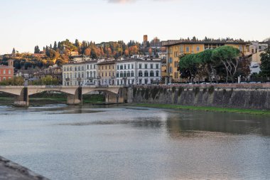 Floransa, Toskana Bölgesi, İtalya 'nın Eski Şehir Panoraması
