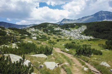 Bulgaristan 'ın Banderitsa Bölgesi yakınlarındaki Pirin Dağı' nın Şaşırtıcı Manzarası