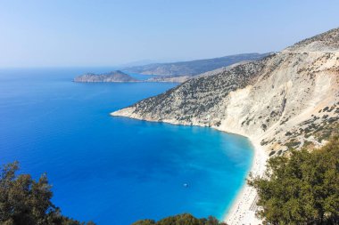 Myrtos Sahili, Cephalonia, İyon Adaları, Yunanistan