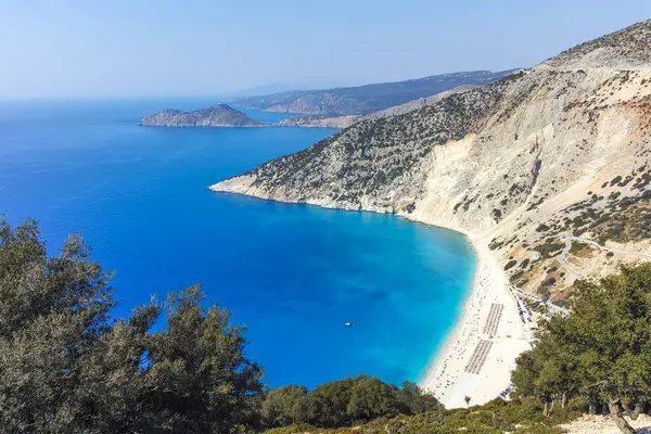 Myrtos Sahili, Cephalonia, İyon Adaları, Yunanistan