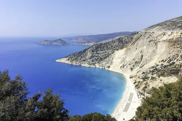 Myrtos Sahili, Cephalonia, İyon Adaları, Yunanistan