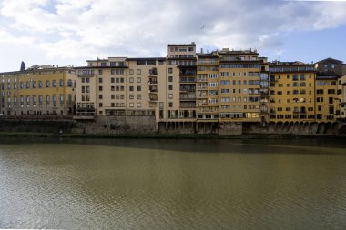 Floransa, Toskana Bölgesi, İtalya 'nın Eski Şehir Panoraması