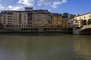 Floransa, Toskana Bölgesi, İtalya 'nın Eski Şehir Panoraması