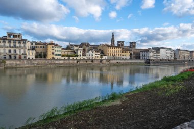 Floransa, Toskana Bölgesi, İtalya 'nın Eski Şehir Panoraması