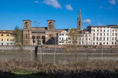 Floransa, Toskana Bölgesi, İtalya 'nın Eski Şehir Panoraması