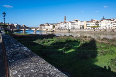 Floransa, Toskana Bölgesi, İtalya 'nın Eski Şehir Panoraması