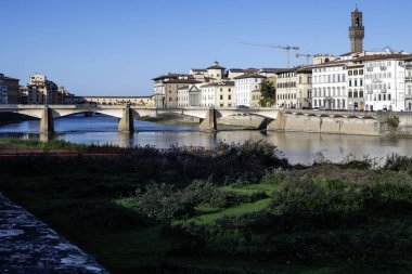 Floransa, Toskana Bölgesi, İtalya 'nın Eski Şehir Panoraması