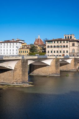 Floransa, Toskana Bölgesi, İtalya 'nın Eski Şehir Panoraması