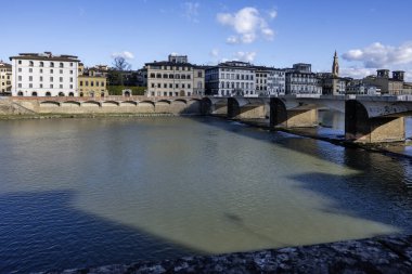 Floransa, Toskana Bölgesi, İtalya 'nın Eski Şehir Panoraması