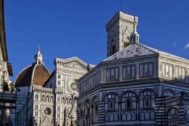 Floransa, Toskana Bölgesi, İtalya 'nın Eski Şehir Panoraması