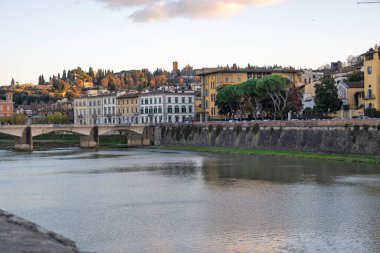 Floransa, Toskana Bölgesi, İtalya 'nın Eski Şehir Panoraması