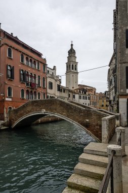 Venedik, Veneto Bölgesi, İtalya 'nın Eski Şehir Panoraması