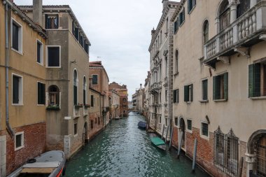 Venedik, Veneto Bölgesi, İtalya 'nın Eski Şehir Panoraması
