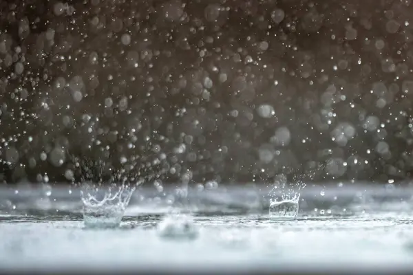 stock image rain and drops on a surface