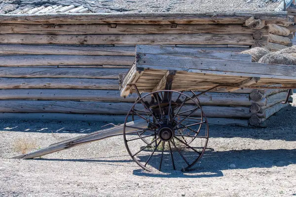 Hut Old Wooden Cart Royalty Free Stock Images
