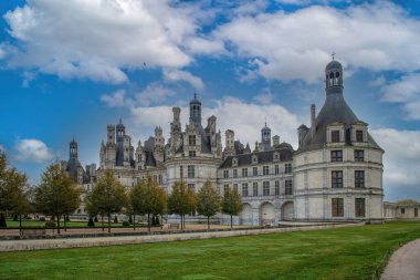 Fransa 'daki büyük Chambord kalesi.