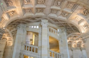 Fransa 'daki büyük Chambord kalesi.