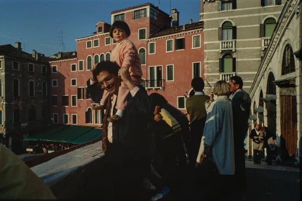 Velence Olaszország 1985 Március Turisták Velencében Években — Stock Fotó