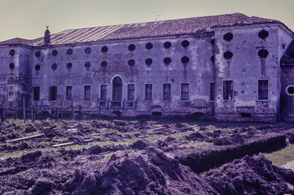 Rovigo Italy May 1979 Old Farmhouse Countryside 70S — Stock Photo, Image
