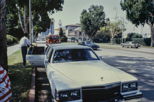 Los Angeles Egyesült Államok Május 1979 Old American Limuzin Utcán — Stock Fotó