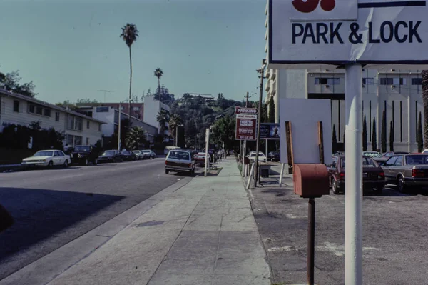 Лос Анджелес Сша Май 1979 Сцена Видом Улицу Лос Анджелеса — стоковое фото