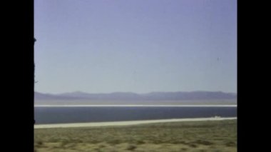 Las Vegas, ABD 1981: Nevada çöl manzarası ve 80 'lerde seyahat