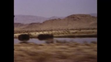 Las Vegas, ABD 1981: Nevada çöl manzarası ve 80 'lerde seyahat