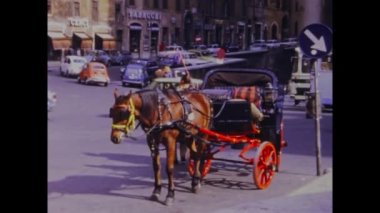 Roma, İtalya 1975: Roma şehir manzarası 70 'lerde