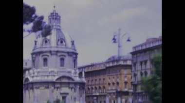 Roma, İtalya 1975: Roma şehir manzarası 70 'lerde