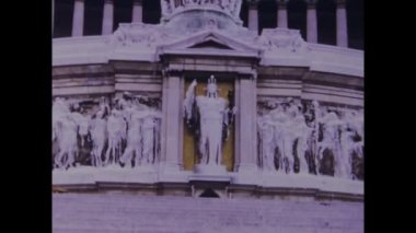 Roma, İtalya 1975: Roma şehir manzarası 70 'lerde