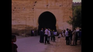 Meknes, Fas Mayıs 1970: 70 'lerde Meknes şehir manzarası