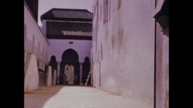Meknes, Fas Mayıs 1970: 70 'lerde Meknes şehir manzarası